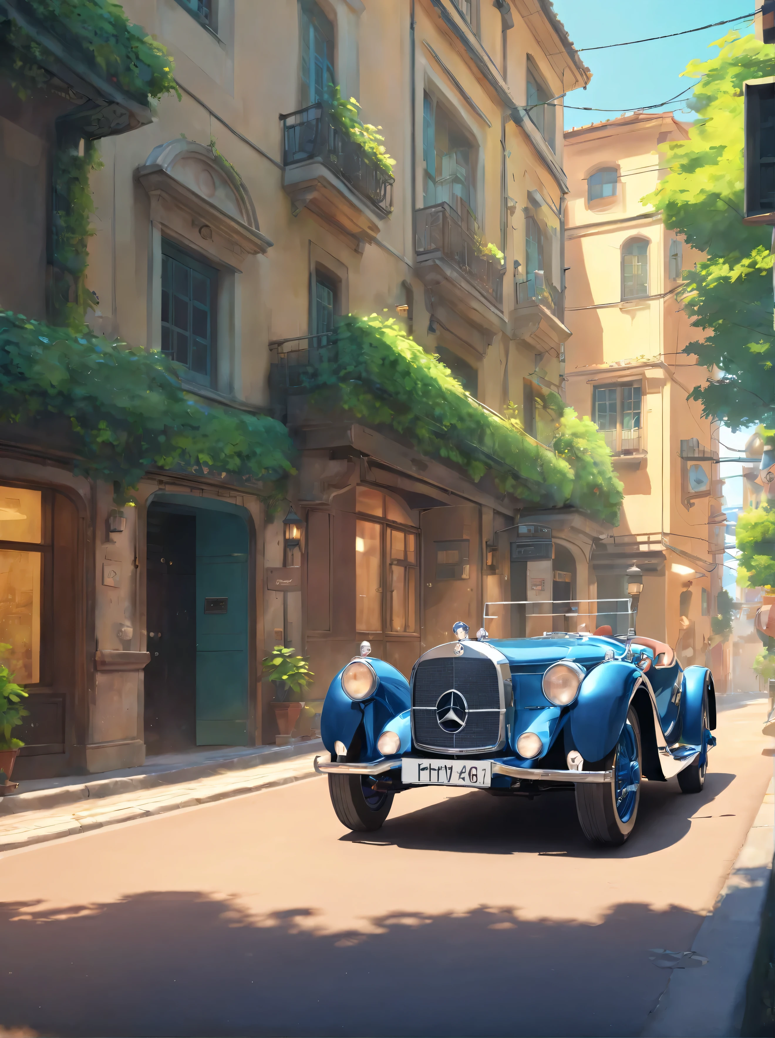 Mercedes 1902 Mercedes-Simplex 40HP, car render, realistic, 3D, digital billboard, point cloud, Unreal Engine 5, Keyshot, Octane, ArtStation trending, ultra high detail, ultra realistic, cinematic, 8K, Zaha Hadid style, nanospace, plastic material, dark atmosphere