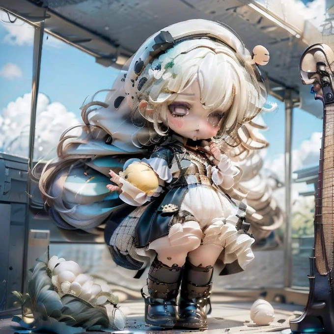 masterpiece、top-quality、ultra-detailliert、(Chibi Chara musicians:1.2)、(Artist Photography Flavor Images:1.2)、band vocals、