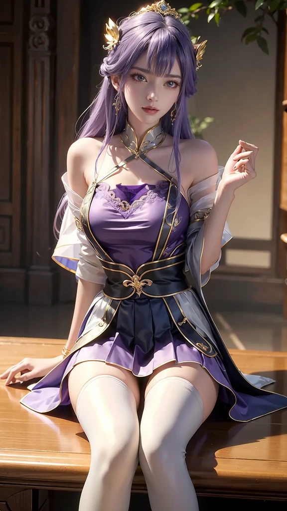 translucent purple clothes