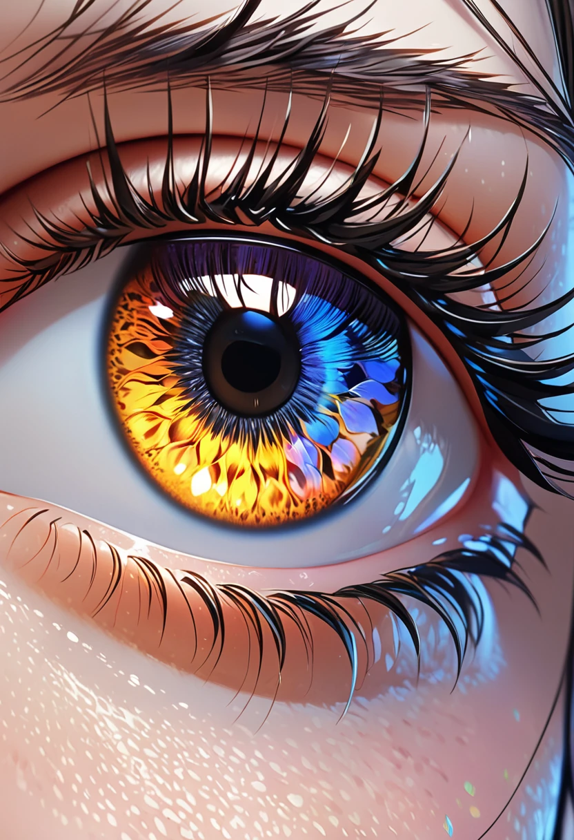 (Highest quality,Super detailed,Realistic:1.37),(Realistic lighting),(Vibrant colors),(Sharp focus),(Very detailed explanation),
(Surreal Eyes),(close),(Only the eyes are visible),(long black eyelashes),(Shining pupils),(Glowing Iris)