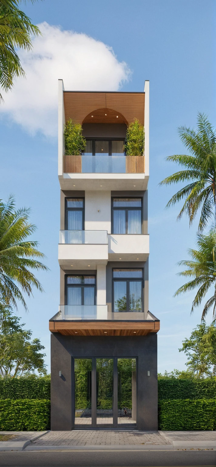 Raw photo,Masterpiece, high quality, best quality, authentic, super detail,
exterior, outdoors, house style modern on the street, glass windows, gate, wooden ceiling, glass, luxury modern
road,pavement, trees, sky, cloud, (daylight:1.1)
