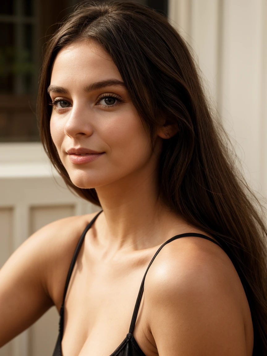 Tout le corps, Beauté ,portrait d&#39;herbe, près de Belle maison abandonnée, sol, bon environnement, lumière du soleil, rayons du matin, brume froide, Dieu rayons, poser pour une photo, 1 fille, une Américaine blanche de 21 ans, deep clivage, beauté absolue, Cheveux châtains courts, wearing a mode  dress, robe transparente, différents styles de pose, regarder le spectateur, Ultra réaliste, Hyper réaliste, ultra-détaillé, hyper-détaillé, 35mm F/28, hyper-détaillé full body shot of a girl, Joli visage, sourire, corps sexy, corps esthétique, couleurs riches, visage concentré, 8k, HD croustillant haut de gamme, mensonge réaliste， Photographie RAW， meilleure qualité： 1.4, No dark backsol , Oeil de beaux détails, clivage , cuisses épaisses, Belles hanches, cheveux longs, High-détaillé, yeux parfaitement situés, yeux parfaits, photographié sur un Canon EOS R5, objectif 50 mm, F/2.8, hdr, (éclairage cinématographique), (éclairage dramatique), (netteté), (complexe), mode, texture de peau réaliste, (( anatomie parfaite)), ((détaillé face:1.2)), ((détaillé facial features)), (finely détaillé skin), chef-d&#39;œuvre), (proportion parfaite), (photo réaliste), (meilleure qualité: 1.6), (détaillé),