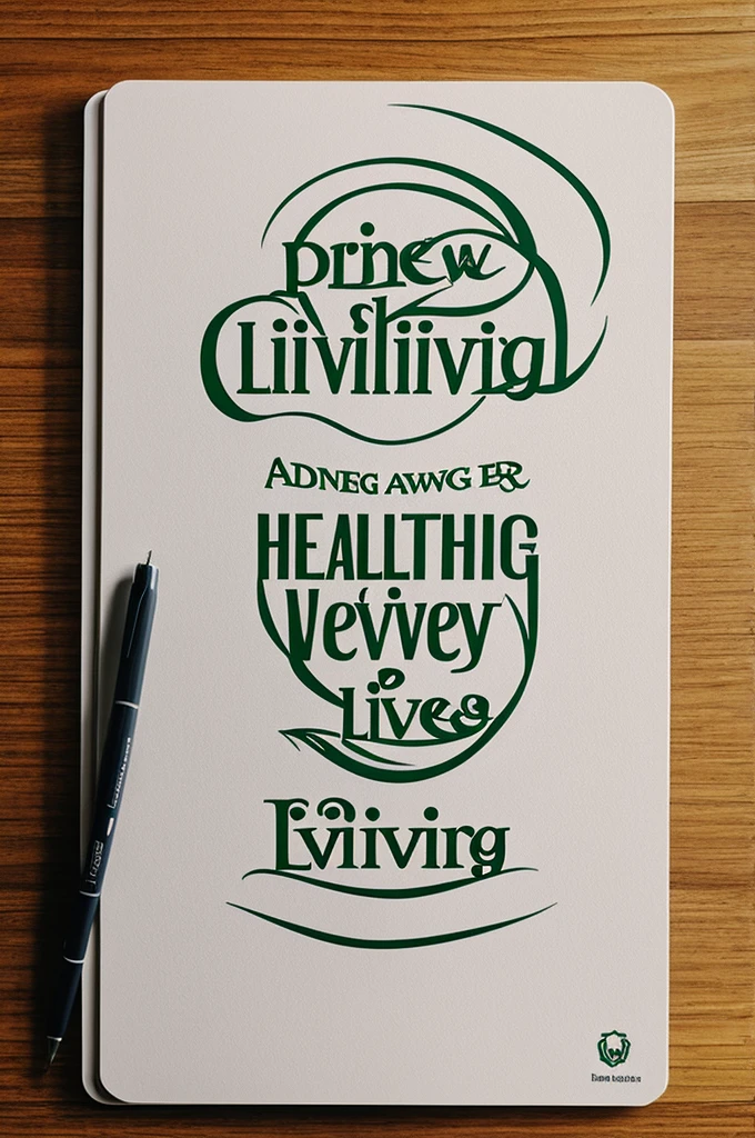 Draw me a logo about healthy living