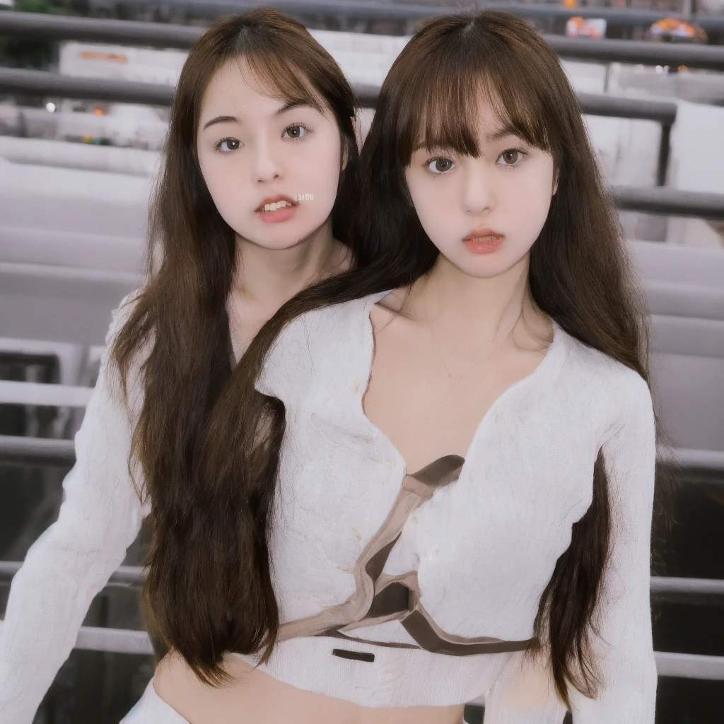 Checked chest ribbon、Sailor suit、Light brown hair、{Medium-long hair}、、1 girl, Realistic Young Gravure Idol, Young Sensual Gravure Idol, Young and cute gravure idol, Japanese Model, Nara Yoshitomo, Young Gravure Idol, Real fleshy gravure idol, A sophisticated gravure idol, Japanese Goddess, Beautiful Asian Girl, 8K,