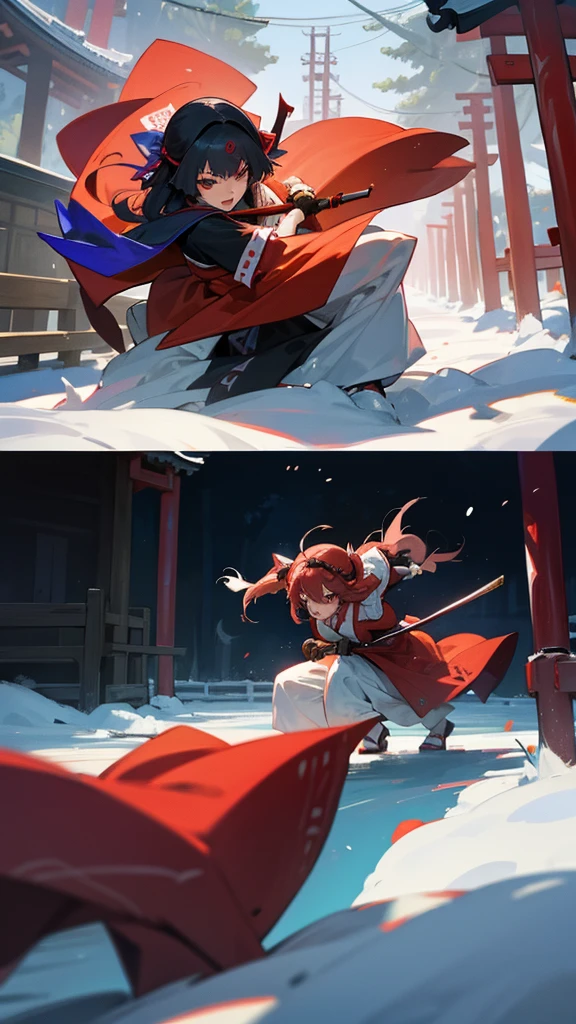 Shrine Maiden vs Ninja vs Yokai: A Three-Way Battle at Japanese Shrines
