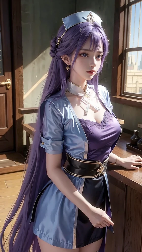 translucent purple clothes