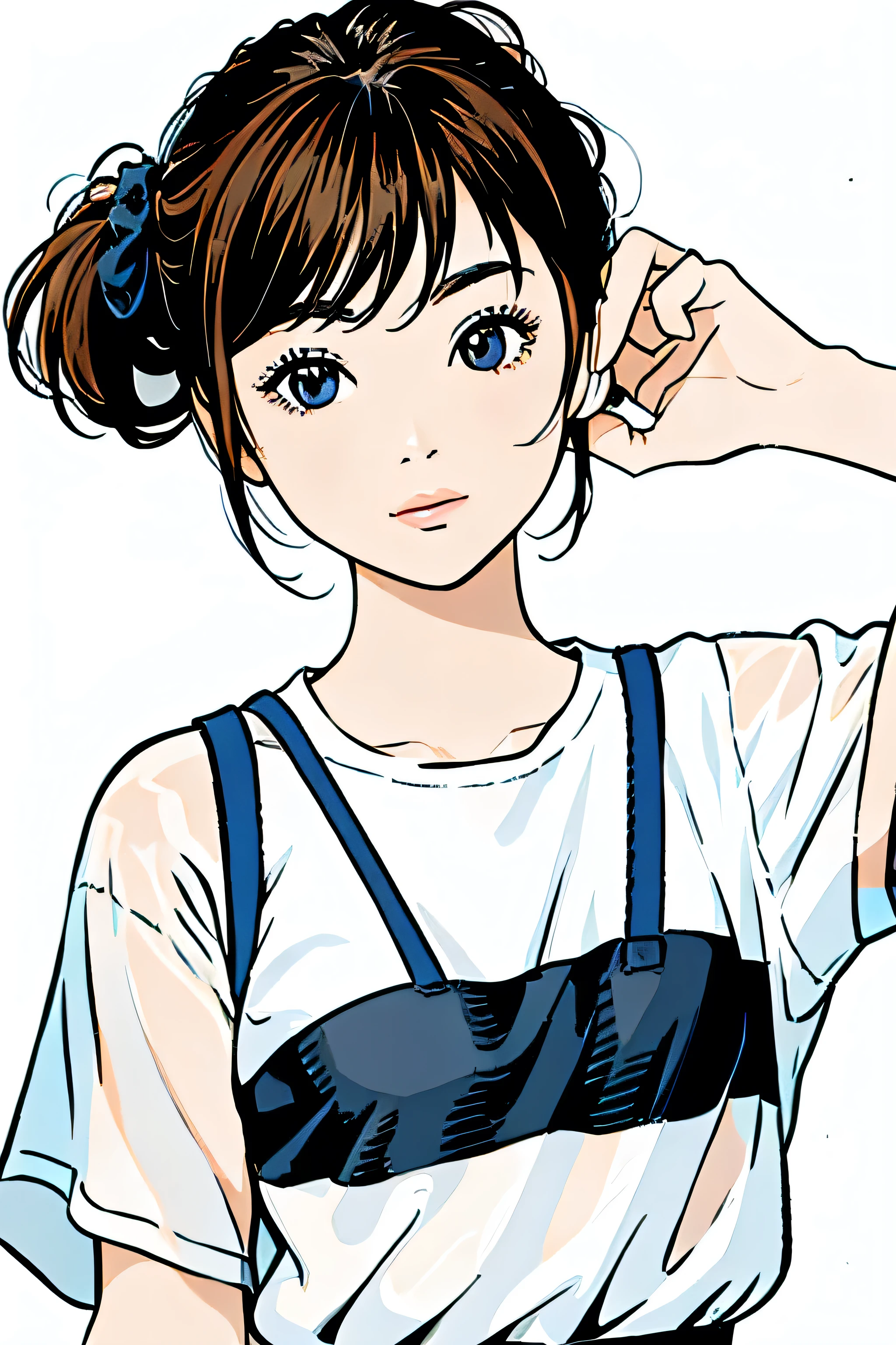 masterpiece、high quality,1 Girl,alone,Simple Background