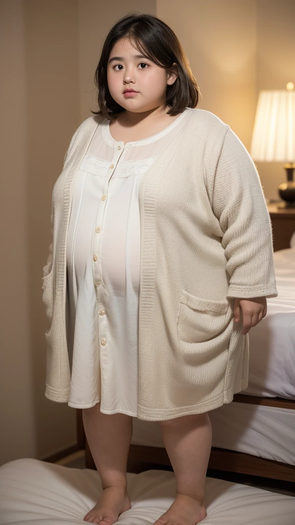 a 10 year old obese girl, chubby cheeks, round face, double chin, thick arms and legs, wearing a , standing in a school setting, realistic, detailed, highly detailed, intricate details, photorealistic, 8k, masterpiece, cinematic lighting, dramatic shadows, vibrant colors