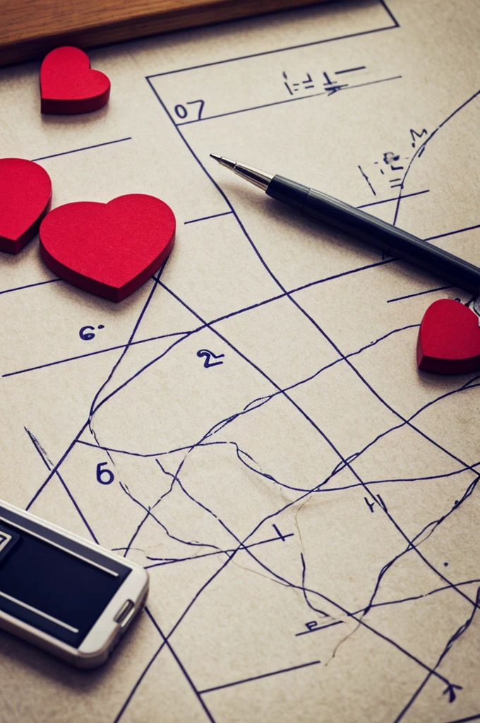 Broken heart and mathematics