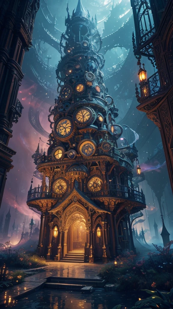 (best quality, 4k, high-res, masterpiece:1.2), ultra-detailed, realistic, vibrant colors, intricate details, dreamlike, surreal, fantasy, mesmerizing, ethereal, magical, whimsical, mystical, enchanting, otherworldly, vivid colors, vibrant atmosphere, mystical lighting, intricate patterns, ornate design, elaborate structure, imaginative, whimsical characters, surreal landscapes, steampunk elements, gears and cogs, intricate clockwork, mechanical marvels, intricate machinery, fantastical creatures, flowing smoke, vibrant explosions, surreal smoke trails, swirling colors, intricate vines, whimsical flowers, ethereal fog, glowing aura, enchanting glow, soft and dreamy lighting, vivid and contrasting hues, magical energy, dreamy atmosphere, fantasy world, surreal composition, mythical beings, intricate textures, surreal environment, whimsical details, dreamlike art, intricate symbolism, dynamic composition, elaborate costumes, fantastical architecture, whimsical props, surreal elements.