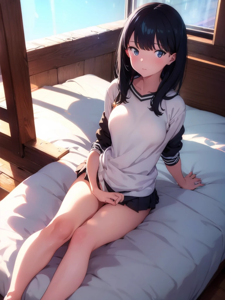 Rikka, A-line skirt,sexy girl,bed room ,on the bed,Beautiful slender legs,Big breasts,porn,female underwear,girl friend sex,Beautiful, long legs,obsceneSleeping position,nude