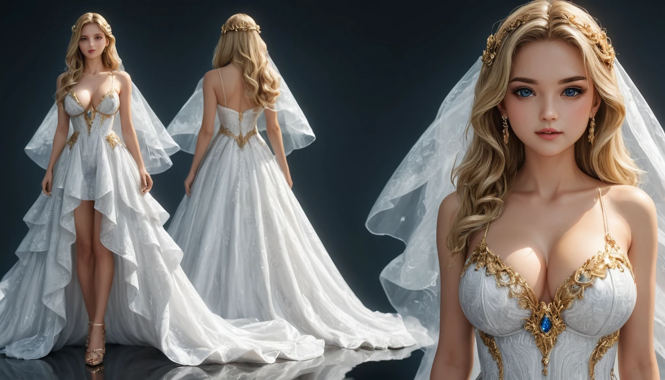 Woman in transparent dress,Viewer,(((Full breasts, Keeley University))),Slim waist,(Navel exposed,Bare waist), Long hair, extreme detailed details, Detailed fantasy art, Stunning character art, Beautiful and exquisite character art, Beautiful transparent dress, Very detailed, Girl wearing flowing Hanfu, Exquisite headpieces and jewellery,Crystal jewelry filigree, galaxy, Stunning visuals, (Dynamic Stripes, light rail:1.2), Vibrant colors,Long hair动漫女孩和狐狸, 美丽的白金色Angel女士, 白毛Angel, Beautiful character painting, Beautiful anime portrait, Angel翅膀的女孩, a beautiful Angel woman, Mystical artwork, Guweiz, by Ren Renfa, Angel, Large Breasts,Full breasts,Golden ratio figure,Perfect body,Ultra wide-angle shooting,Full body shot,Body close-up,Full body shot,Wearing a pleated tulle skirt,Soft anime illustration, Soft dark background,Fujifilm XT3 Clear focus, f 5.6, High Detail, Clear focus, Dramatic, (Wearing openwork clothing), (Looking at the audience:1.8), (Natural light), (Tempting)translucent, Good velvet quality, Compared, Divine Light,, Silver gray hair, Sky background, Absolute Strength,女性Angel,Girl in sexy silk,,Large Breasts,Full breasts,Golden ratio figure,Perfect body,Ultra wide-angle shooting,Full body shot,Body close-up,Full body shot, Wearing a tulle dress, Model shooting style, Large Breasts,Full breasts,Golden ratio figure,Perfect body,(Extremely detailed CG 8k wallpaper unit), The most beautiful artistic photos in the world, , 8K Ultra HD, ) On the big white bed,Lazy gesture,Charming and seductive expression,best quality,masterpiece,Ultra-high resolution,(Practical:1.4),original photo,Ultra-high resolution,White skin,Exquisite makeup,Long legs,Bright beautiful eyes,用深色眼影打造Exquisite makeup,