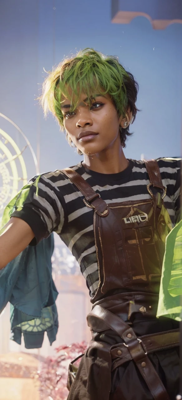 (close-up, editorial photograph of a Handsome black boy, dark skin, short haircut, fgreen eyes,very realistic, fit , POV, by lee jeffries, nikon d850, film stock photograph ,4 kodak portra 400 ,camera f1.6 lens ,rich colors ,hyper realistic ,lifelike texture, dramatic lighting , cinestill 800,), (highly detailed face:1.4), perfect eyes, realistic iris, perfect teeth, (smile:0.7), (background inside dark, moody, private study:1.3), realistic, black skin