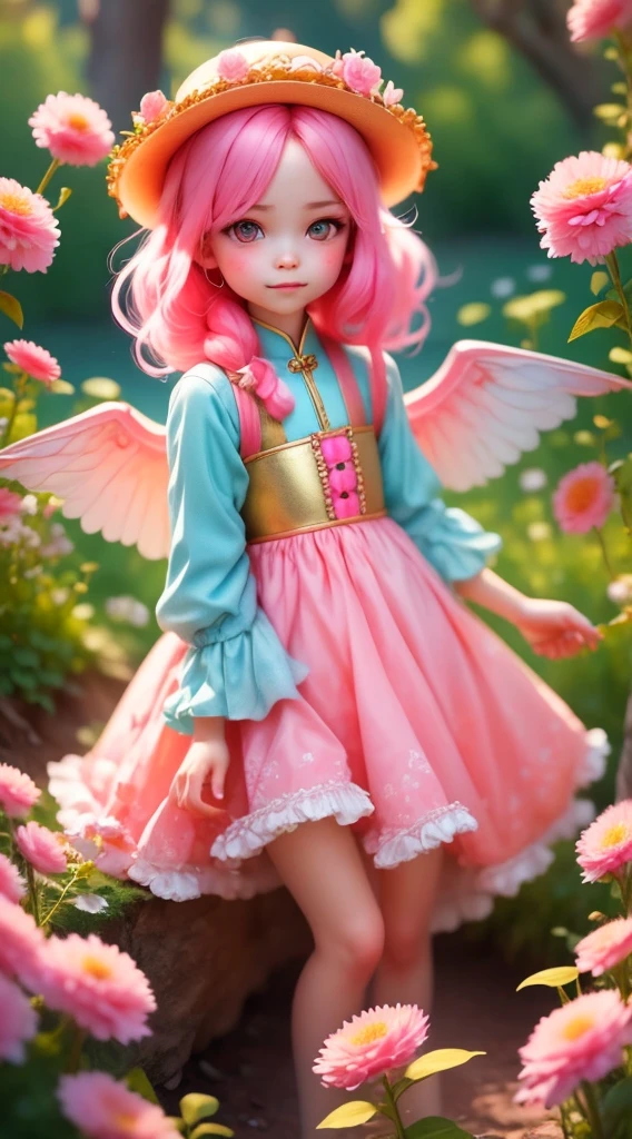 Peach Fuzz系,Peach Fuzz colors,enamel,agates,A flesh-colored world,Blood Blue Maiden 32k(tmasterpiece,k hd,Aoyama Pond,hyper HD,32k)Long flowing bright light pink hair,blood pond,zydink, a color,Grumpy (Post-cock scarf), Combat posture, looking at the ground, long light pink hair, Floating bright blue, Fire cloud pattern gold tiara, Chinese long-sleeved gold silk burgundy garment, (Abstract metaverse splash:1.2), white backgrounid,Peony flower vitality protector(realisticlying:1.4),Peach Fuzz hair,Smoke on the road,The background is pure, A high resolution, the detail, RAW photogr, Sharp Re, Nikon D850 Film Stock Photo by Jefferies Lee 4 Kodak Portra 400 Camera F1.hots, Rich colors, ultra-realistic vivid textures, Dramatic lighting, Unreal Engine Art Station Trend, cinestir 800,A girl with long flowing bright light Peach Fuzz,Huge colorful bubbles light pink Baby Baby Cute smile Wearing a flower dress Wearing a flower crown on the head Wings White Wings