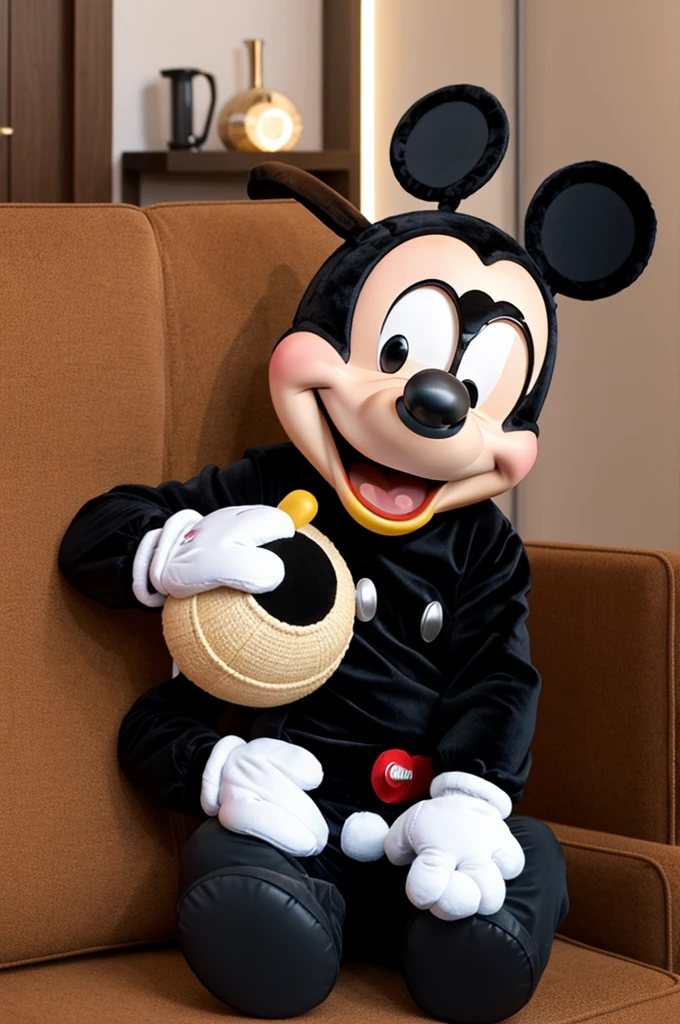 Mickey qui est dans sont lit
