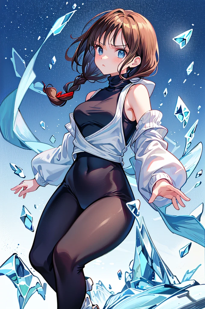 Highest quality、High resolution、Detailed Background、(Beautiful face in every detail:1.4)、Anatomically correct、(Detailed facial expressions)、(fine grain:1.2), (shoot from side:1.5), Teenage Beauty、Cute hair color、Braided Ponytail、Braided bob cut、Braided twin tails、Lower grade primary school students, Speed skater, Beautiful forward leaning form, (one piece、turtleneck、No sleeve:1.5、Full Body Tights、Old-fashioned, plain skates)、Perfect body line、 (Desperately slipping away on the ice:1.5、Sprinting:1.5)、(I have tears in my eyes:1.5、Screaming and looking like she's about to cry)、Extreme Speed、in the forest、lake、Flowing Scenery