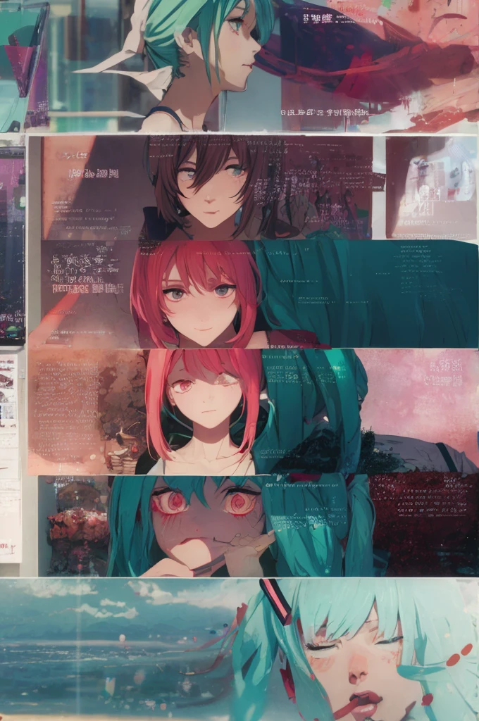 Makima but with hatsune miku corlor pallete with perfect anatomy