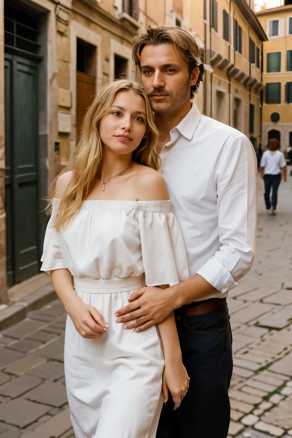 Walking on the streets in Rome, Italy 