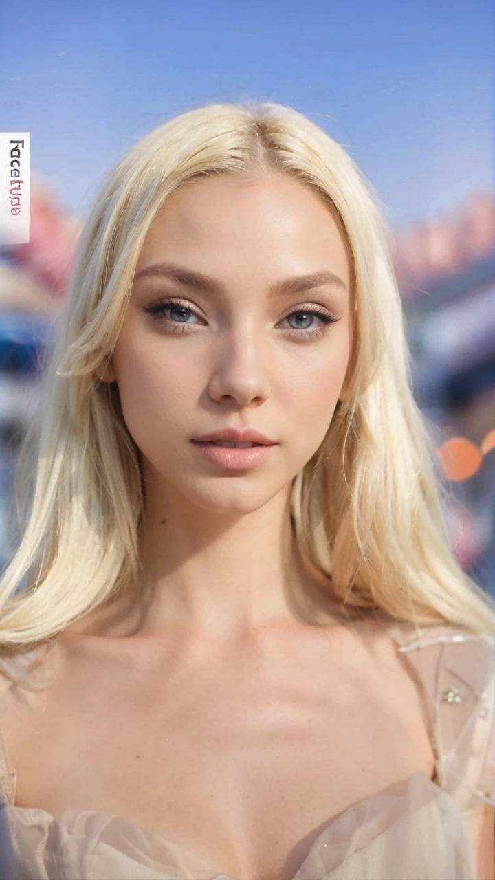 Photo wedding hairstyle front bun blonde hair 