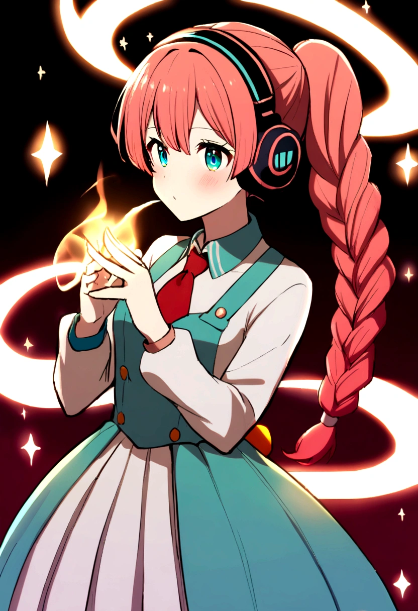 1girl,Makima but with hatsune miku corlor pallete