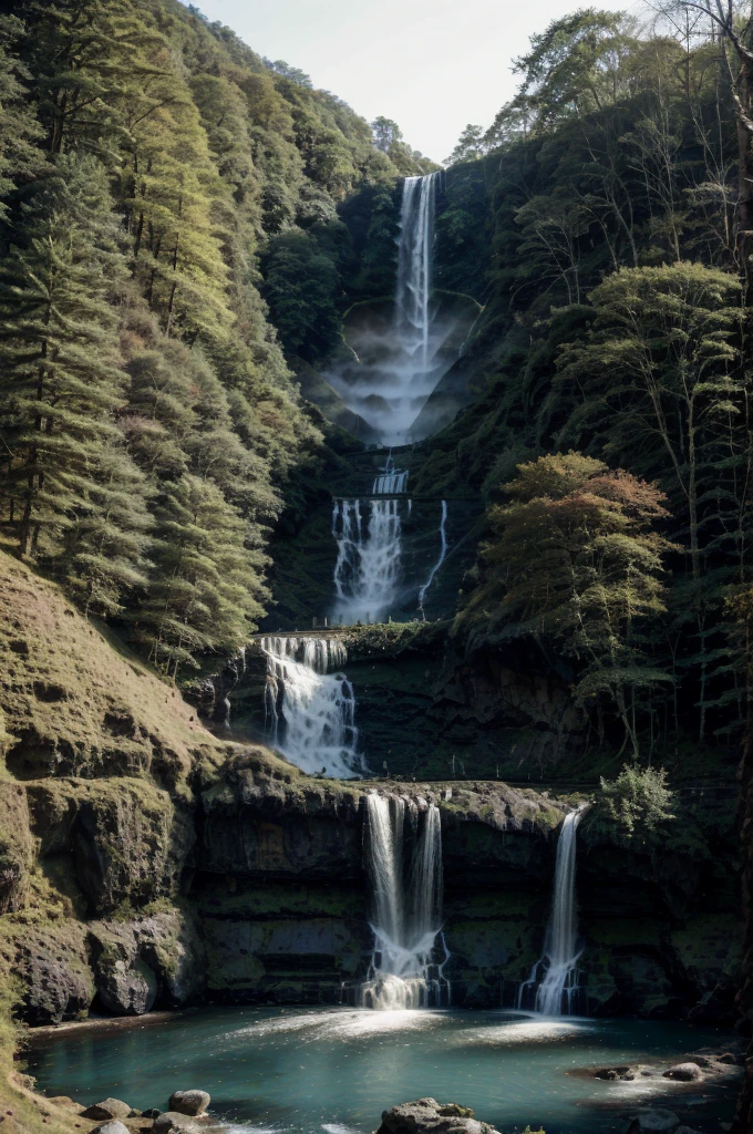 Luxury House in Nature near by Waterfall, realisitc
