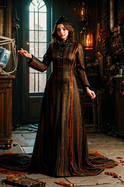 Young beautiful girl, Emma Myers, American, SOFT SMILING FACE, HAVE A BROWN HAIR, wears a old work cap, wears old-fashioned clothes, 19th century, poverty-stricken clothes, old torn clothes, 19th century period clothing, holding a bouquet, standing before her grandparents' tombstones, cemetery background, dark cities background, night time, midnight background.

The Monstrously Cannibalism Clockwork Flaming Lanterns from Bloodborne. The Monstrously Cannibalism Clockwork Thorny Wheels Robot Droid Nun and Knights From Bloodborne.

a close up symmetrical portrait of a cyberpunk gangster, biomechanical, mshn robot, splashes of orange red, hyper realistic, intricate design, (insanely detailed:1.4), (extremely fine details:1.35), Extremely sharp lines, steel, cinematic lighting, Photorealistic, a detailed painting by Ayami Kojima and Lilia Alvarado, (best quality, high quality, absurdres, intricate detail, masterpiece, cinematic), highly detailed, motion blur, film grain, noise, lens effects,