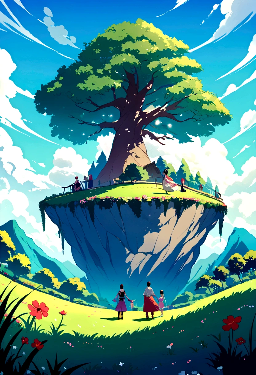 Landscape painting,LastVacation,bright,fun,Wai Wai,with everyone