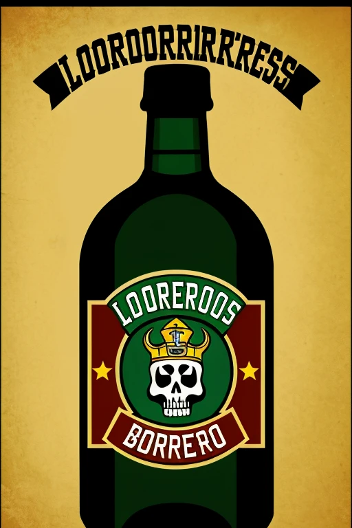 Logo for a soccer team called Los Borreros del Verde that is a bottle of Norteño
