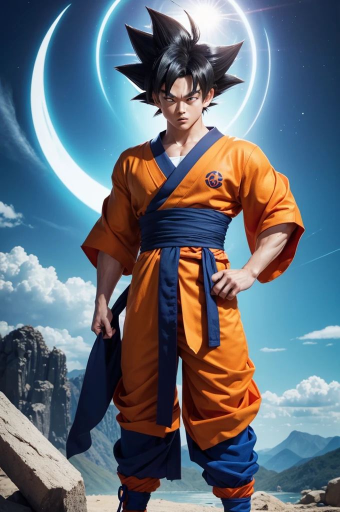 Make a Goku with a kimono most seen