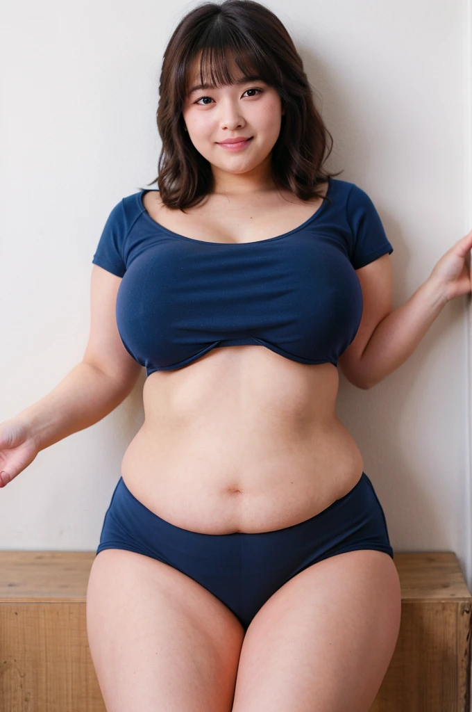 indigo buruma, white t-shirts,
shirt lift, 1girl pulls up her shirt and shows her nipples,
(no navel:1.3), (full body portrait:1.2), masterpiece, (in focus:1.1), ultra high res, 8k, RAW photo, best quality, detailed shadow, amazing, finely detail, (Volumetric lighting:1.4), realistic,
BREAK 1 girl, no navel, show off nipples, ager,
(shy smile:1.2), teeth,
(blush:1.2),
(huge breasts:1.1),
(gigantic breasts:1.1),
(huge hyper breasts:1.1),
(huge soft belly:1.1),
(curvy:1.1),
(potbelly:1.1),
(Overweight:1.1),
(tremendously obese:1.1),
(plump:1.1),
(chubby:1.1),
(bbw:1.1),
(gigantic belly:1.1),
(thick legs:1.1),
(thick arms:1.2),
(legs covered by fat rolls:1.0),
(round face:1.2), (chubby cheeks:1.2),
Japanese idol,
(cute:1.2),
(kawaii:1.2),
(pretty:1.1),
(sexy:1.1),
(voluptuous:1.1),
(erotic:1.1),
seiko matsuda hair,