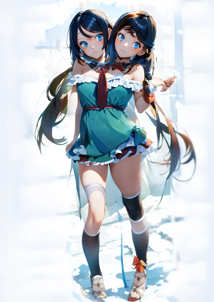 ((masterpiece))((Highest quality))Mouse Ears、girl、smile、blush、Flat Chest、Are thin、、low length、Gray Hair、blush、Are standing、Whole body image、Even your toes are visible、Eye level on face、front、No background、Mouse pose、真frontのアングル