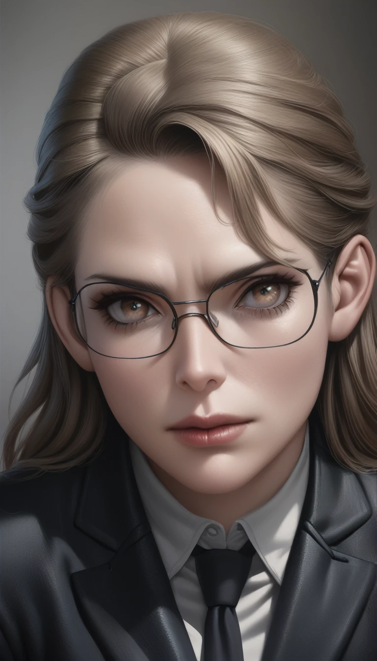 Portrait of {Emma Stone, (with big glasses naked playing video gamer)}, shows all the body, smooth and soft skin, big dreamy eyes, beautiful intricate, symmetrical hair, wide anime eyes, soft lighting, detailed face, by wlop,, conceptual art, digital painting, looking at camera, full body.