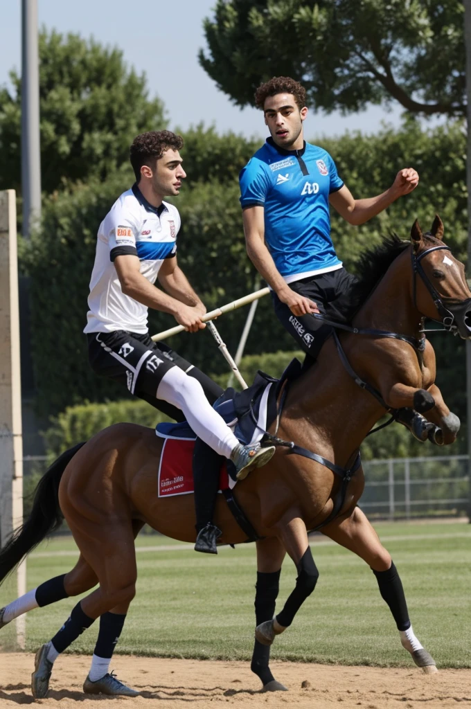 Gabriel Attal et bardella de dos se tenant la main