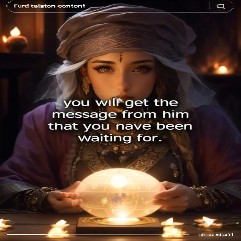a young woman with D-cup breast holding a crystal ball in front of her, dressed as an oracle, beautiful stella maeve magician, fortune teller, gorgeous stella maeve magician, mahira khan as a mage, as a tarot card, ( ( emma lindstrom ) ),