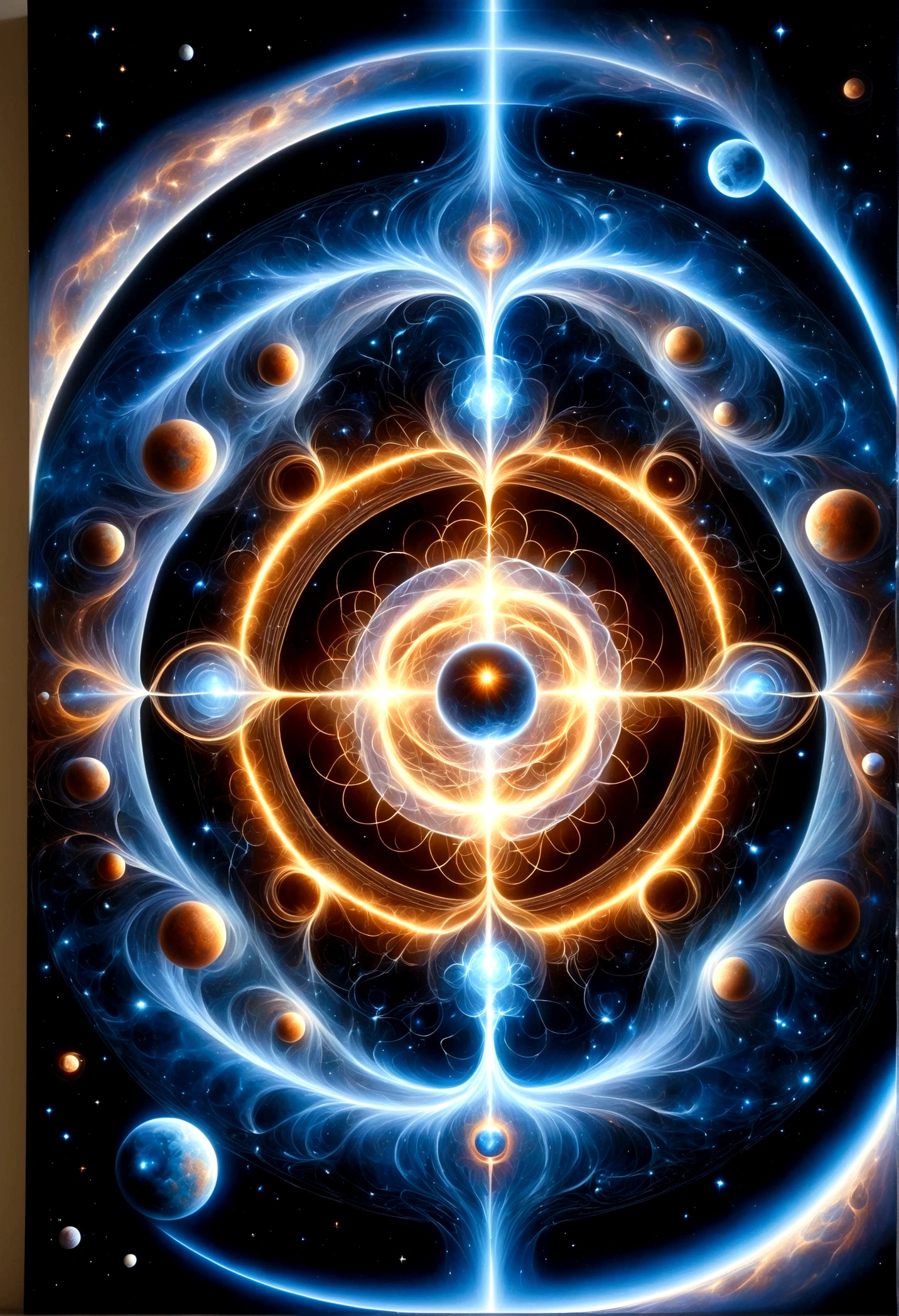 Astrologer，Magic Circle, Sacred geometry, Clear focus, Floating Ghost Mage, Heaven and earth collapsed, Mobius strip, Black Hole, Lots of meteorites floating, Combination Magic Circle, call, Transformation of matter and immateriality, Kim Sik, and other complex ritual combinations , Mike Winkelmann style的超现实数字艺术, Rolf ARmstRong style: Fractal, Alberto Vargas, 和 H&#39;style.R. liver. liver,Magical Realism,classical realism,Surrealism,imagination,Science fiction,From another realm,impossible,Visual exaggeration,Post-cyberpunk,Nano punk,Atomic Punch,gather,Circuit,lightpainting,白羊seat,♈︎,金牛seat,♉︎,双子seat. ♊︎,cancer,♋︎,天蝎seat,♏︎,天秤seat,♎︎,seat,♍︎,狮子seat,♌︎,射手seat,♐︎. 摩羯seat,♑︎,水瓶seat,♒︎,双鱼seat,♓︎,Unreal Engine,Octane RendeRing,V-Ray,High Detail,high quality,high resolution,Surrealism,16K,Ultra wide angle,High Angle Shot,,Bioluminescence,