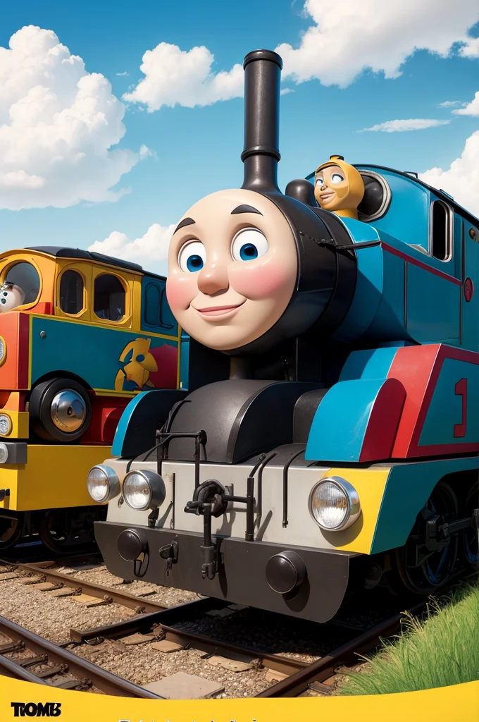 Thomas and friends pixar movie poster