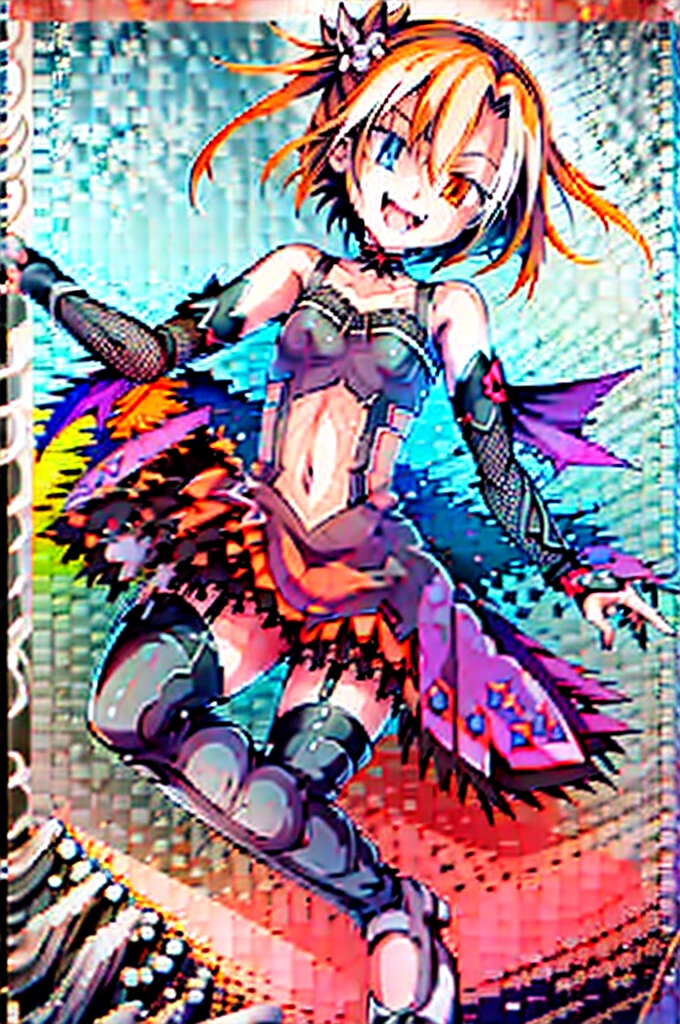 anime girl in a bikini top, bikini top black, estilo de arte anime (colorido)