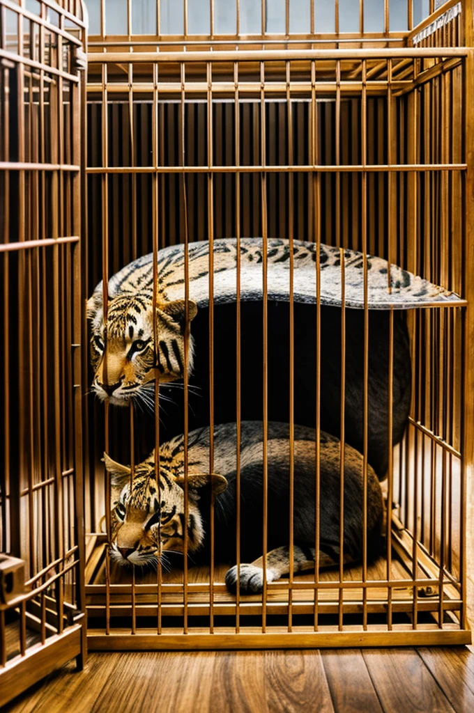 Animal en cage