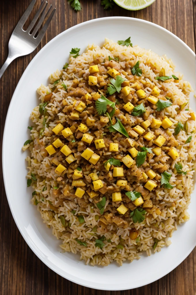 Colombian Cuban rice image