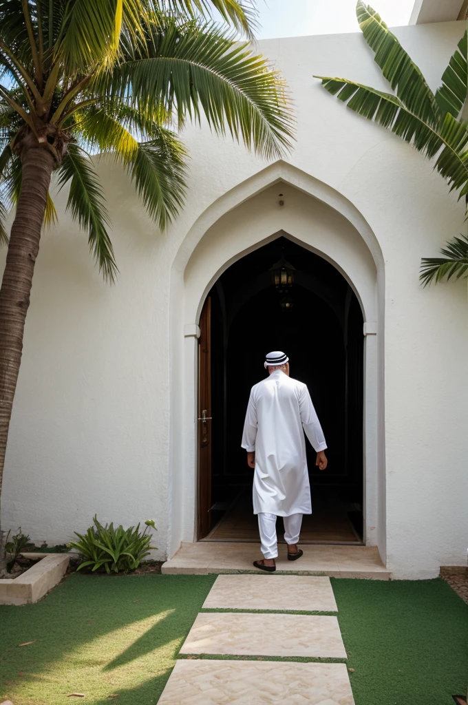 Muslim entering Paradise