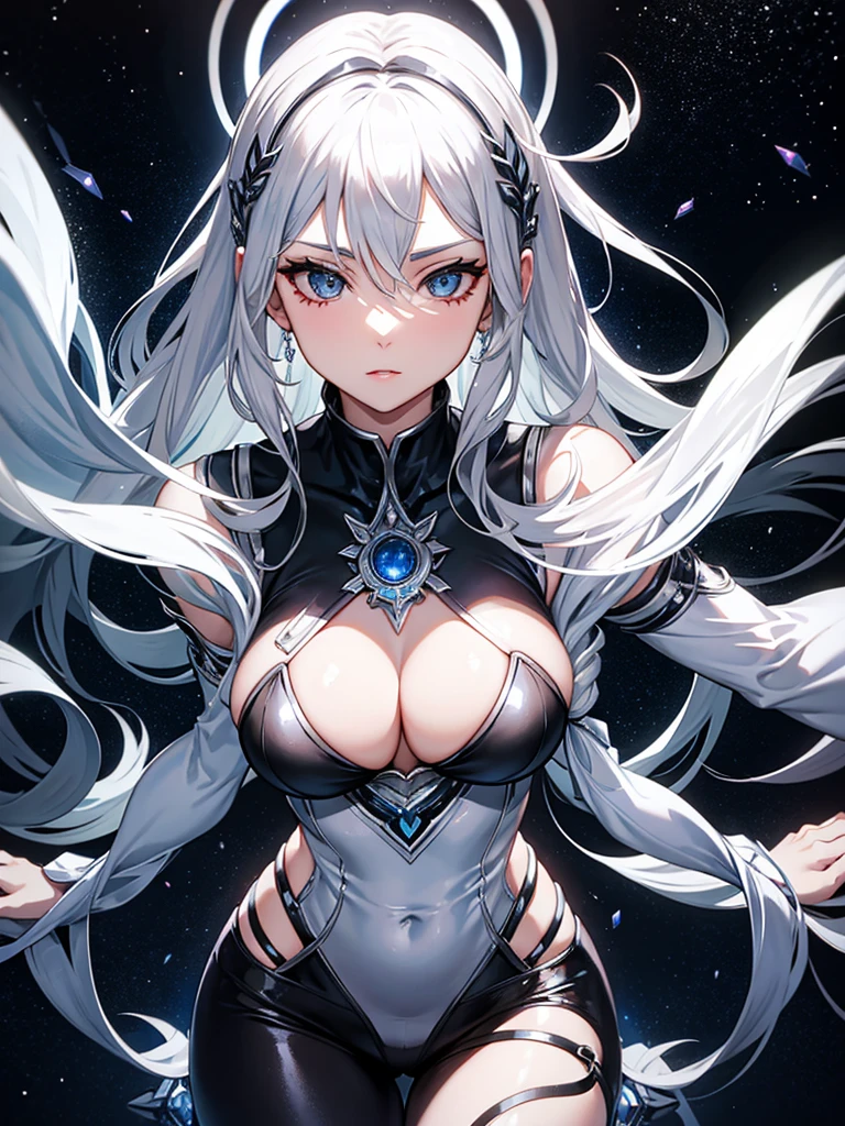 silver hair milf goddess of space