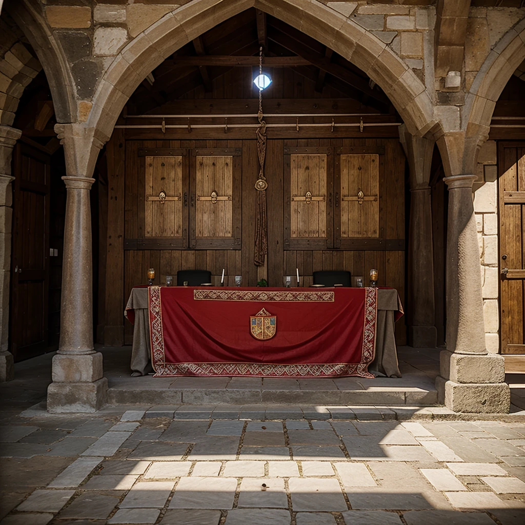 Medieval court decoration