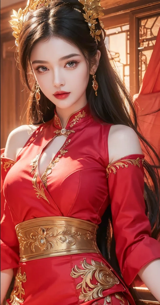 (Best quality, 8k, Masterpiece :1.3), upper bod y, Sharp focus :1.2, Beautiful woman with perfe ct figure, Highly detailed facial and skin textur e, Detailed eyes, Double eyelids, Interior view, :
erpect lighting, Glowing skin,thick lipstick lips,