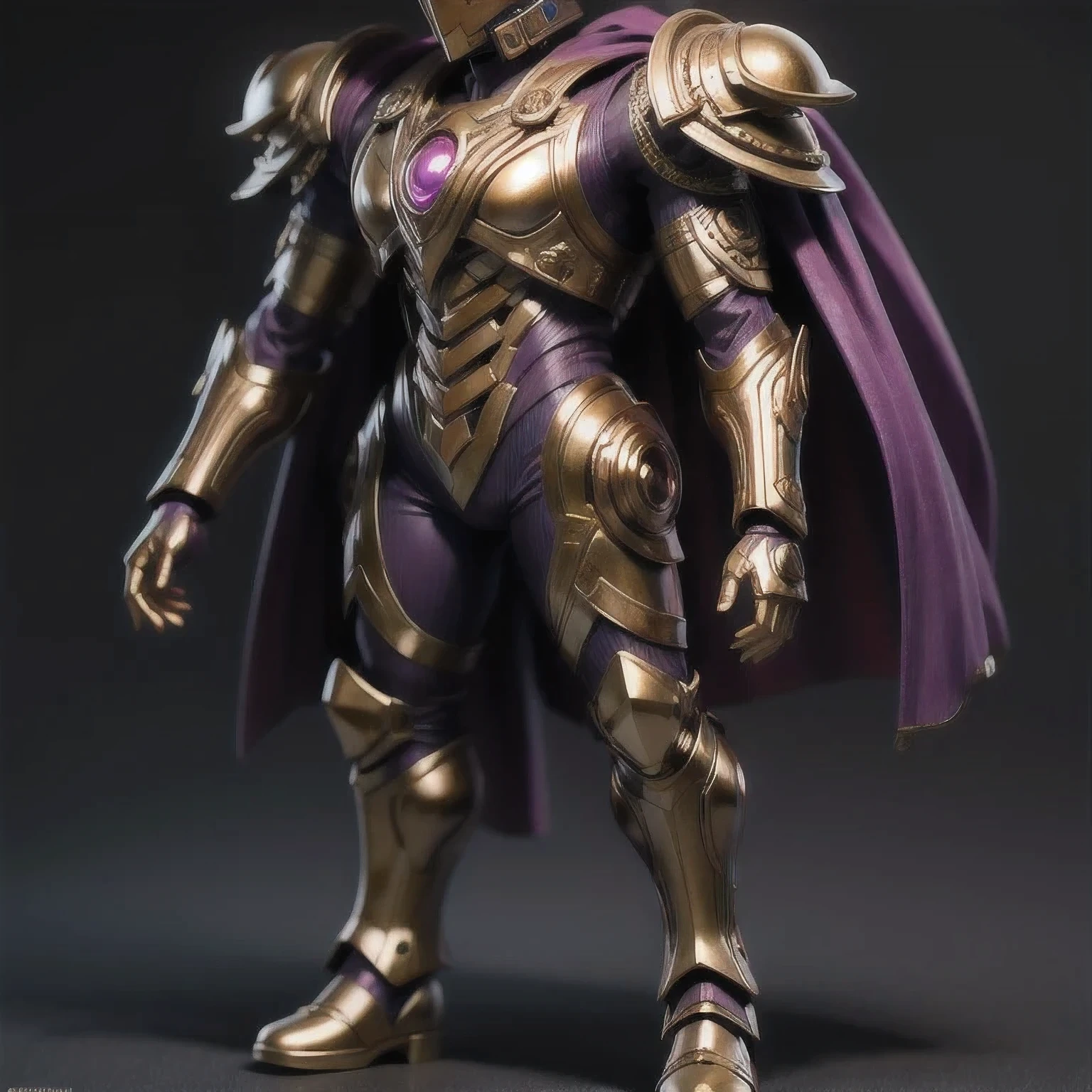 Close up of purple and gold toys, Super detailed fantasy characters, Science Fiction Characters render, detailed humanoid, Star Pathfinder Characters, Science Fiction Characters, Science Fiction Characters, humanoid character, very detailed character, Color Rendering, 3D Rendering Character Art 8K, Alien Armor, safi'jiiva armor, Marmoset Rendering