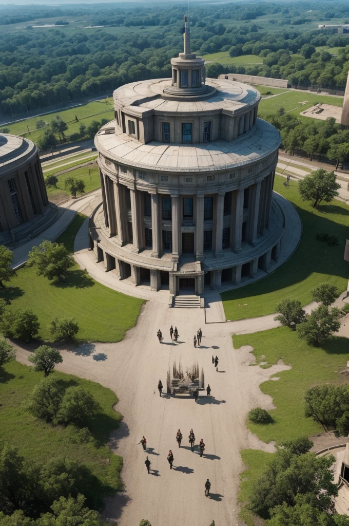 Create images of district 10 from the hunger games
