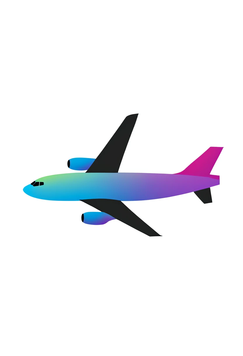 white aircraft drawing wallpaper, black background deep colors