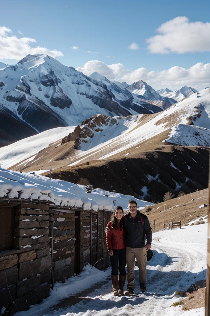 Image of men and women in the mountains 