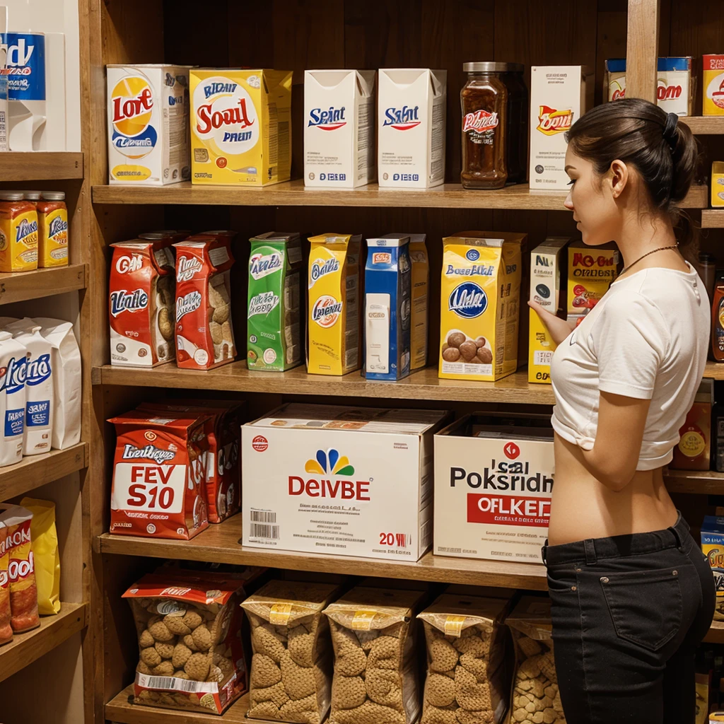Logo points out good products, low price, attractive.