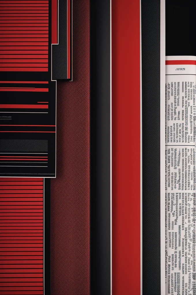 Create a newspaper background printed in black and red colors 