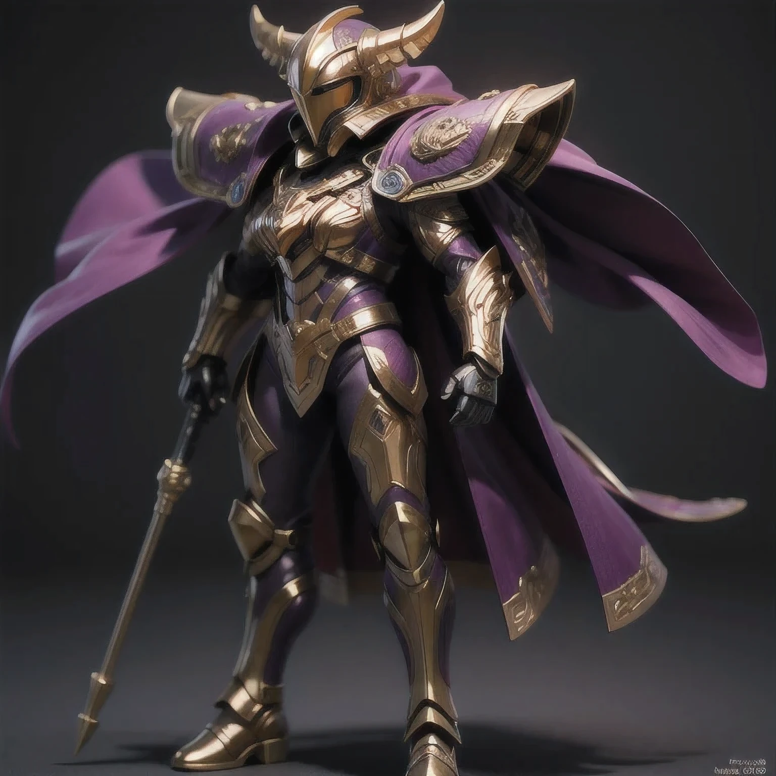 Close up of purple and gold toys, Super detailed fantasy characters, Science Fiction Characters render, detailed humanoid, Star Pathfinder Characters, Science Fiction Characters, Science Fiction Characters, humanoid character, very detailed character, Color Rendering, 3D Rendering Character Art 8K, Alien Armor, safi'jiiva armor, Marmoset Rendering